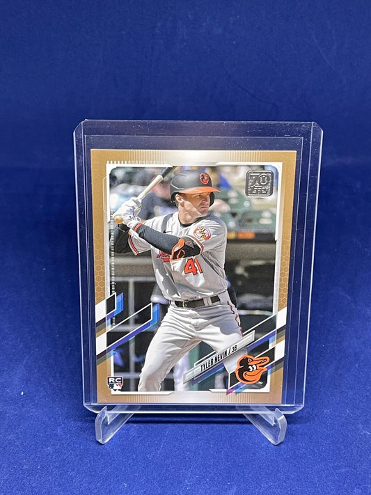 TYLER NEVIN TOPPS 2021 UPDATE SERIES GOLD ROOKIE RC #D 1927/2021