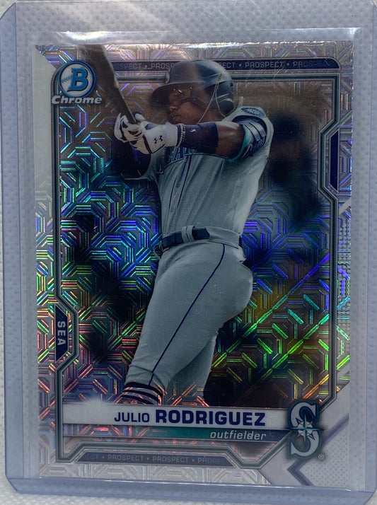 JULIO RODRIGUEZ 2021 TOPPS BOWMAN CHROME MEGA BOX REFRACTOR PROSPECT #BCP-231