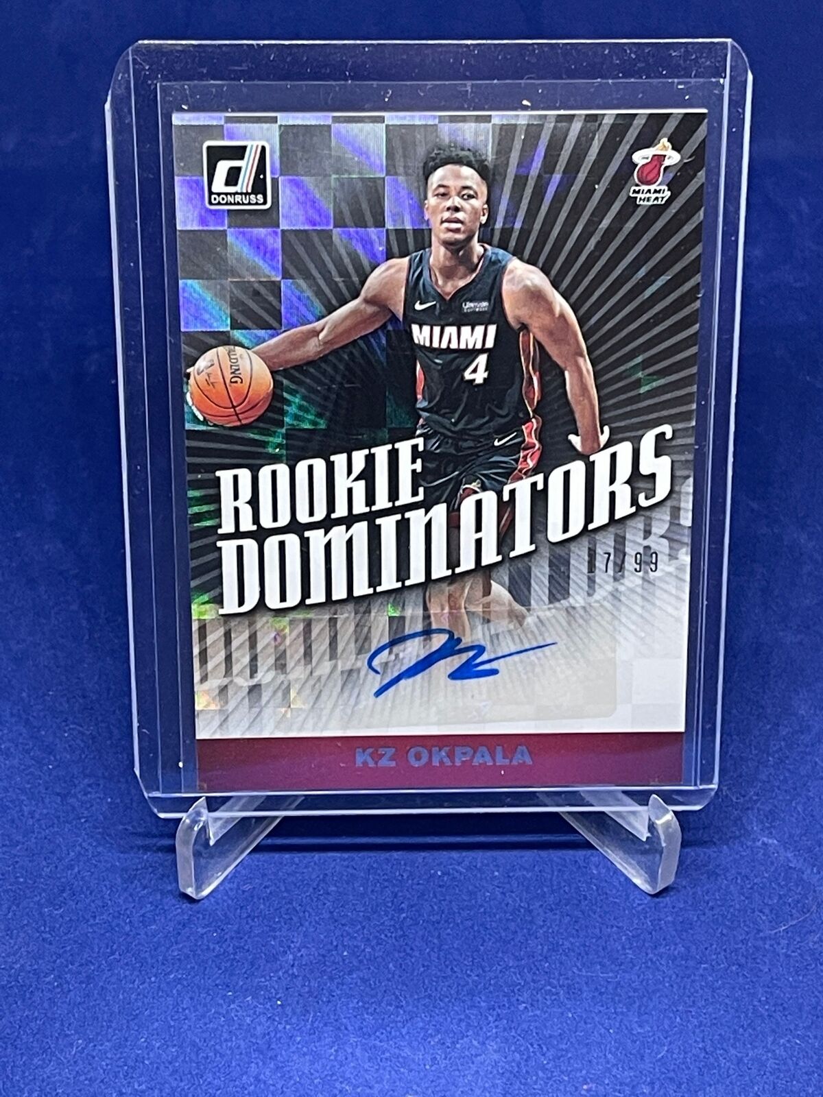 KZ OKPALA 2019-20 PANINI DONRUSS ROOKIE DOMINATORS AUTO RC #D 17/99