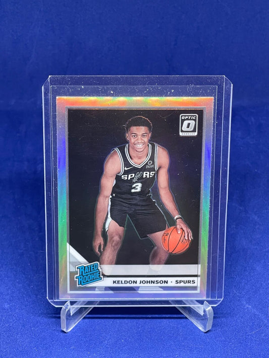 KELDON JOHNSON 2019-20 DONRUSS OPTIC RATED ROOKIE SILVER HOLO PRIZM RC #186