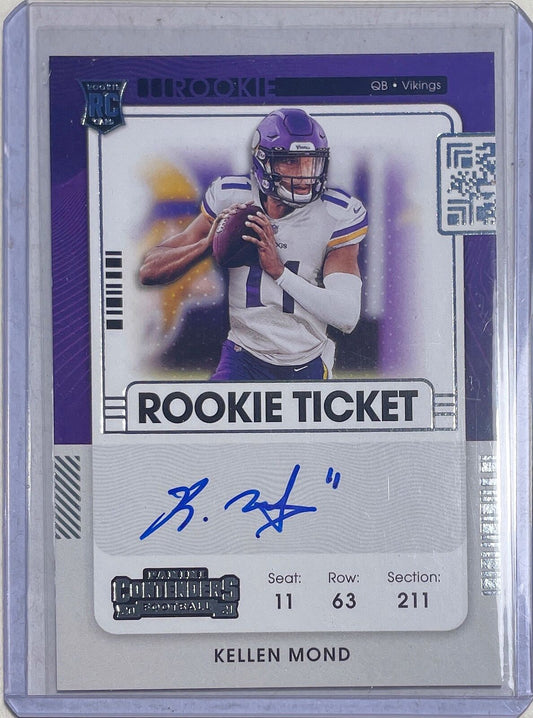 KELLEN MOND 2021 PANINI CONTENDERS ROOKIE TICKET VARIATION AUTO RC #122