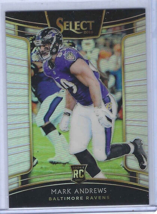 MARK ANDREWS 2018 PANINI SELECT CONCOURSE SILVER PRIZM ROOKIE RC #71