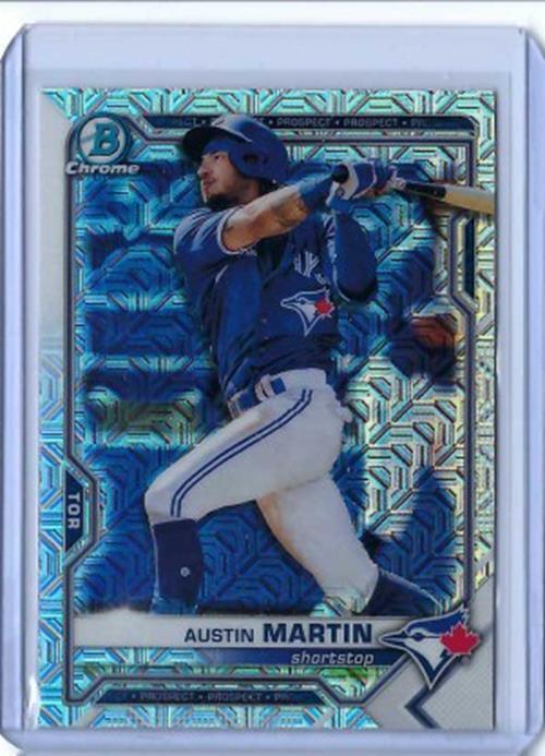 AUSTIN MARTIN 2021 TOPPS BOWMAN CHROME MEGA BOX REFRACTOR PROSPECT #BCP-245