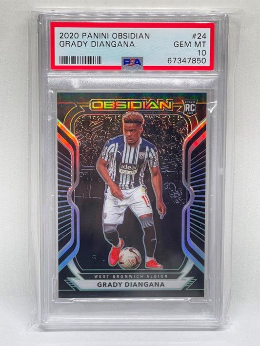 GRADY DIANGANA 2020-21 PANINI OBSIDIAN #D 62/195 ROOKIE RC PSA 10 POP 2