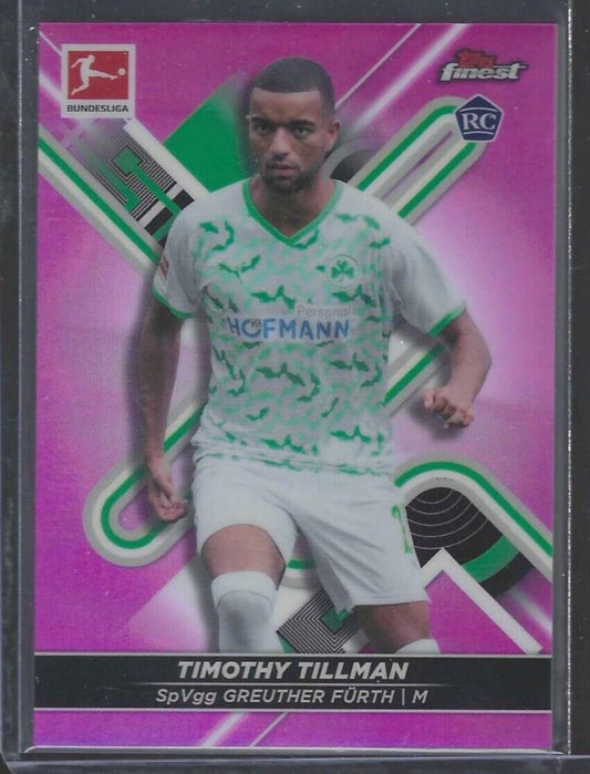 TIMOTHY TILLMAN 2021-22 TOPPS FINEST PINK REFRACTOR ROOKIE RC #D 237/300