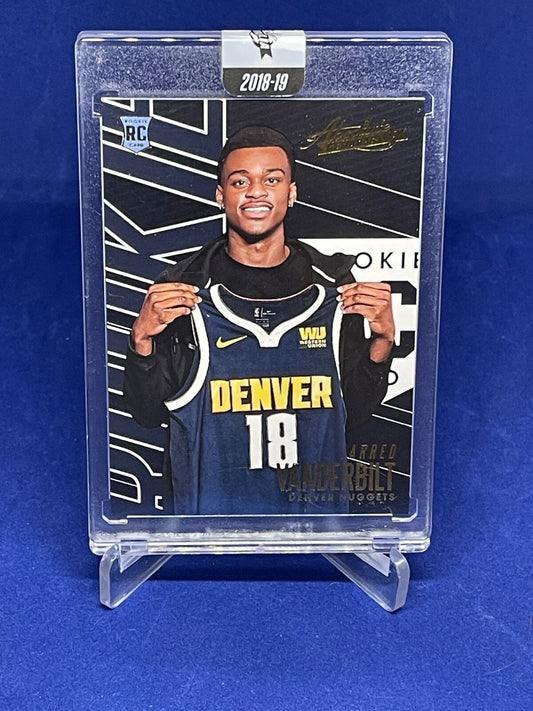 JARRED VANDERBILT 2018-19 PANINI ABSOLUTE UNCIRCULATED ROOKIE XRC RC #92