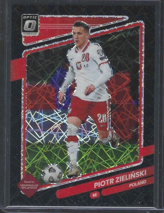 PIOTR ZIELINSKI 2021-22 PANINI DONRUSS OPTIC BLACK VELOCITY HOLO #D 15/25