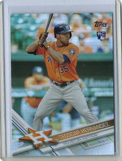TEOSCAR HERNANDEZ 2017 TOPPS SERIES 1 SILVER FOIL RC #67