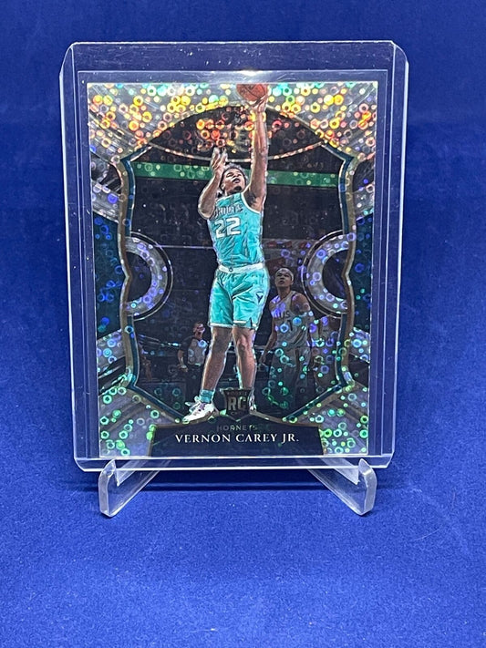 VERNON CAREY JR 2020-21 PANINI SELECT CONCOURSE DISCO PRIZM ROOKIE RC #92