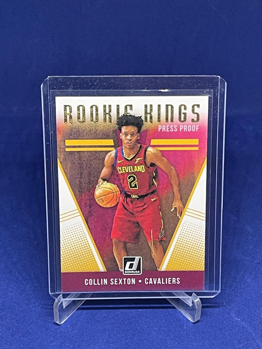 COLLIN SEXTON 2018-19 PANINI DONRUSS ROOKIE KINGS PRESS PROOF RC #16