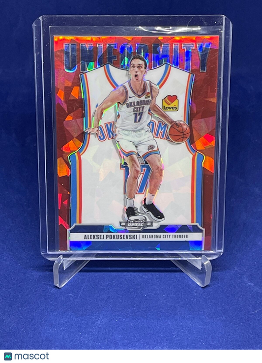 ALEKSEJ POKUSEVSKI 2020-21 PANINI CONTENDERS OPTIC UNIFORMITY RED ICE PRIZM RC