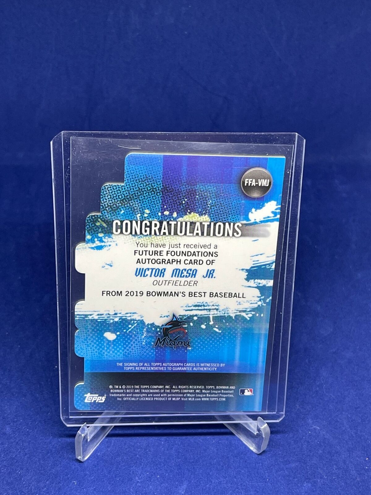 VICTOR MESA JR 2019 BOWMANS BEST FUTURE FOUNDATIONS AUTO PROSPECT #D 53/150