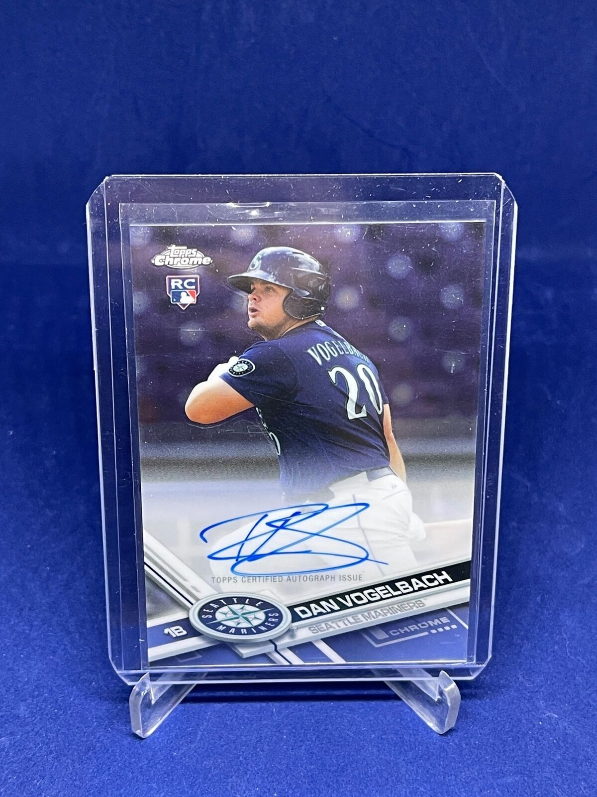 DAN VOGELBACH 2017 TOPPS CHROME ON CARD AUTO ROOKIE RC