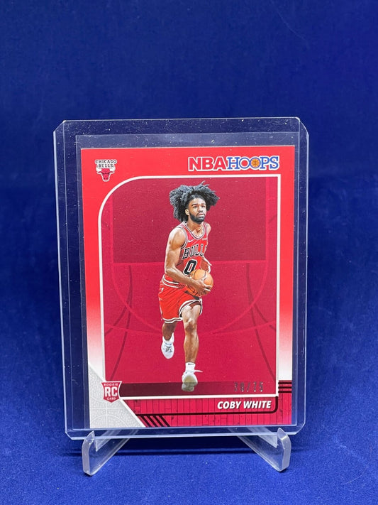 COBY WHITE 2019-20 PANINI NBA HOOPS RED ROOKIE RC #D 30/75