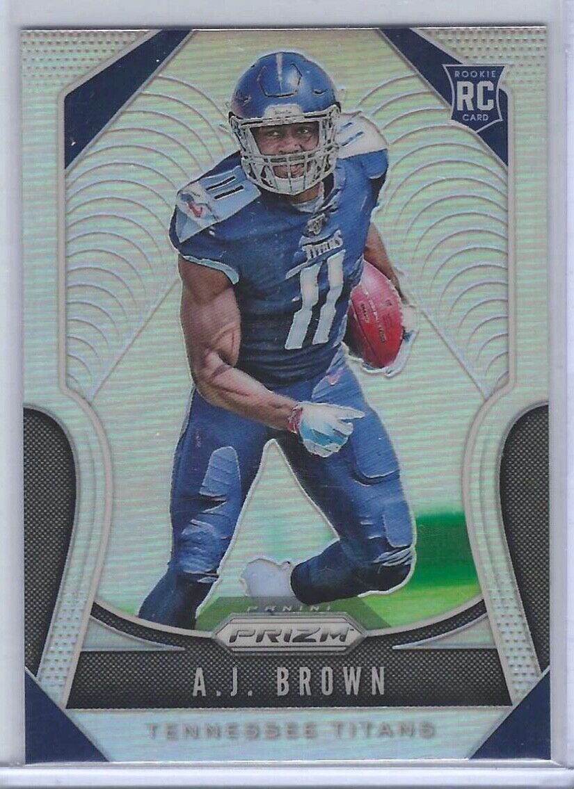 AJ BROWN 2019 PANINI PRIZM SILVER PRIZMS SP RC #344