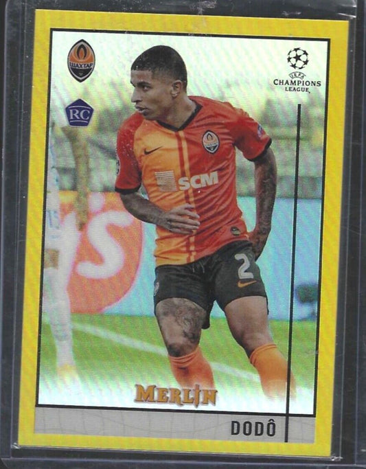 DODO 2020-21 TOPPS MERLIN UEFA GOLD REFRACTOR ROOKIE RC #D 29/50