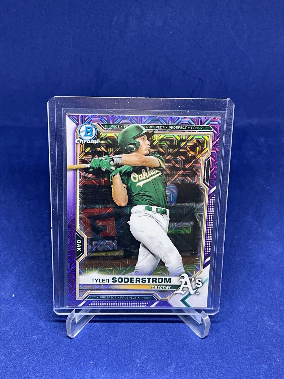 TYLER SODERSTROM 2021 BOWMAN CHROME PURPLE MEGA BOX REFRACTOR PROSPECT #D 60/250