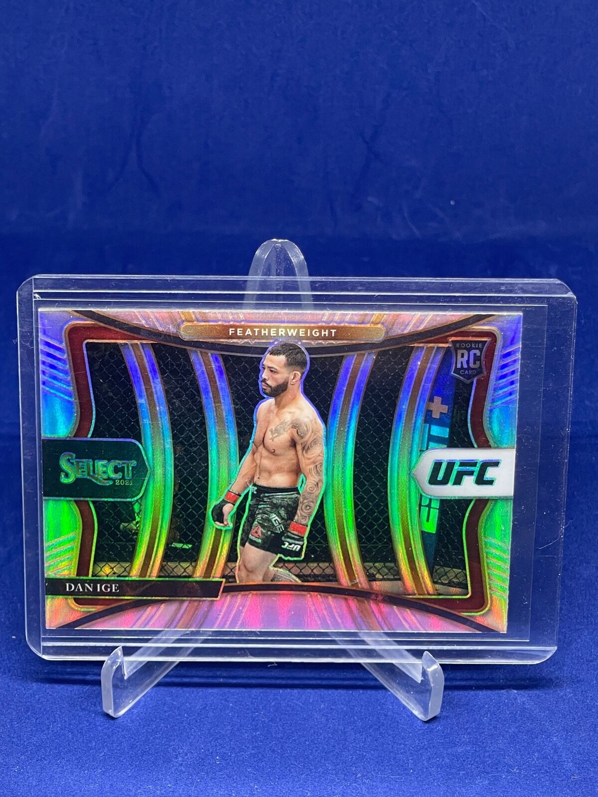 DAN IGE 2021 PANINI SELECT UFC PREMIER LEVEL SILVER PRIZM ROOKIE RC #113
