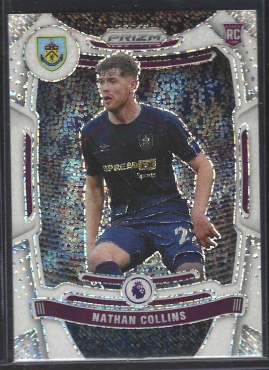 NATHAN COLLINS 2021-22 PANINI PRIZM EPL WHITE SPARKLE PRIZM RC #66