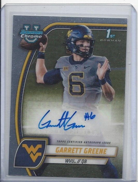 GARRETT GREENE 20224 BOWMAN CHROME UNIVERSITY 1ST WEST VIRGINIA AUTO