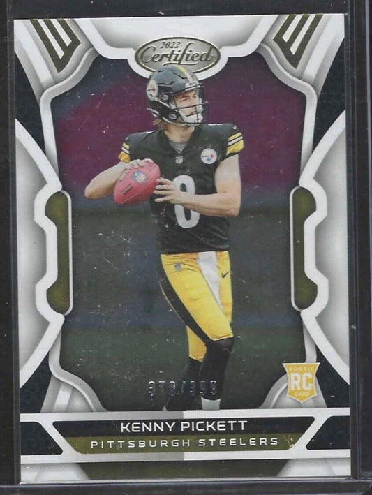 KENNY PICKETT 2022 PANINI CERTIFIED SILVER FOIL ROOKIE RC #D 376/399