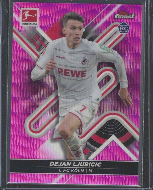 DEJAN LJUBICIC 2021-22 TOPPS FINEST PINK WAVE REFRACTOR ROOKIE RC #D 238/300