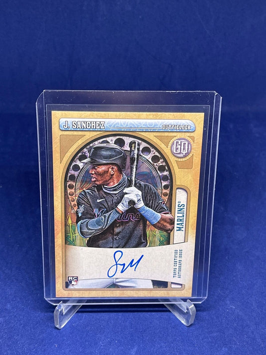 JESUS SANCHEZ 2021 TOPPS GYSPY QUEEN ON CARD AUTO ROOKIE RC