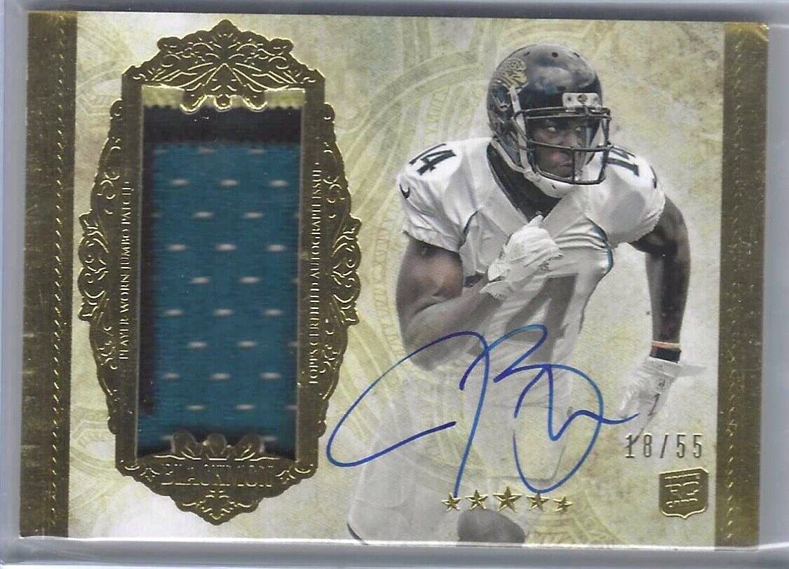 JUSTIN BLACKMON 2012 TOPPS FIVE STAR RPA ROOKIE PATCH AUTO RC #D /55