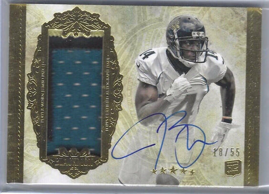 JUSTIN BLACKMON 2012 TOPPS FIVE STAR RPA ROOKIE PATCH AUTO RC #D /55