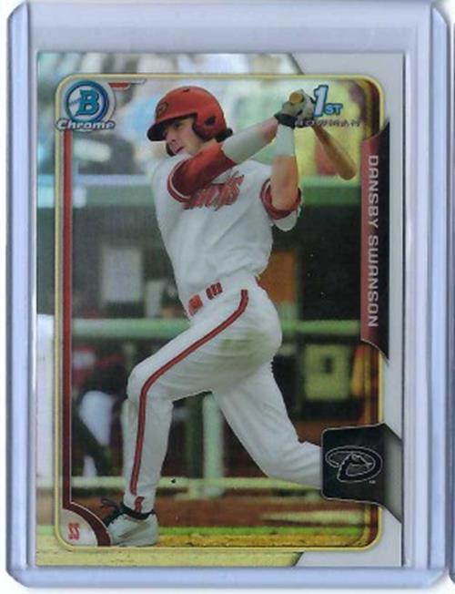 DANSBY SWANSON 2015 TOPPS BOWMAN CHROME 1ST REFRACTOR #1