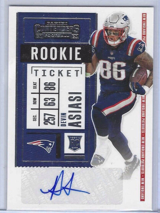 DEVIN ASIASI 2020 CONTENDERS ROOKIE TICKET AUTO RC #181