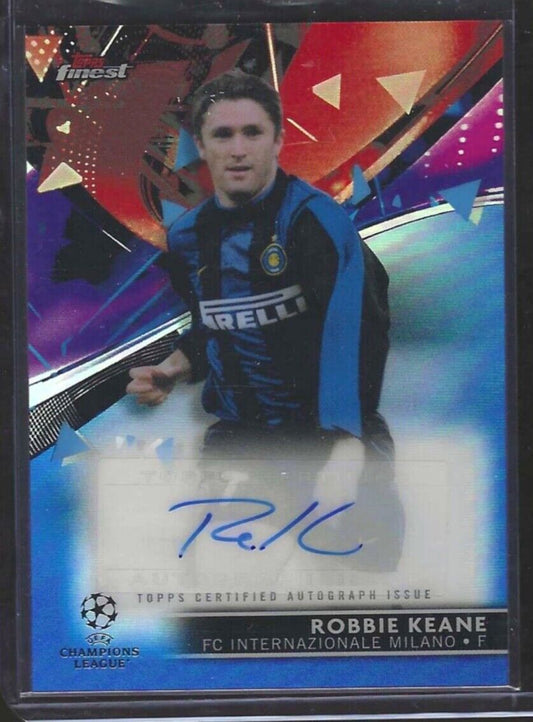 ROBBIE KEANE 2021-22 TOPPS FINEST BLUE REFRACTOR AUTO #D 126/150