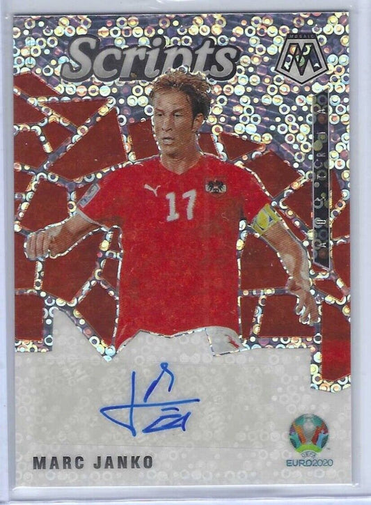 MARC JANKO 2020-21 PANINI MOSAIC UEFA EURO DISCO PRIZM SCRIPTS AUTO #SM-MJ