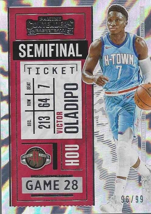 VICTOR OLADIPO 2020-21 PANINI CONTENDERS SEMIFINAL TICKET #D 96/99
