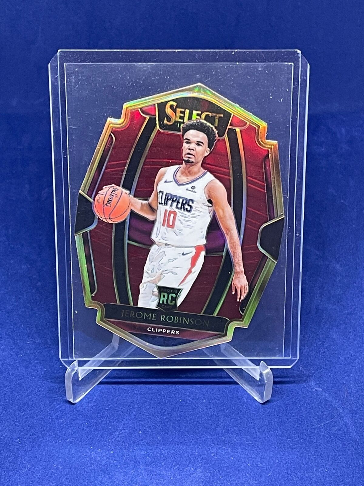 JEROME ROBINSON 2018-19 PANINI SELECT PREMIER DIE CUT MAROON PRIZM RC #D 47/175