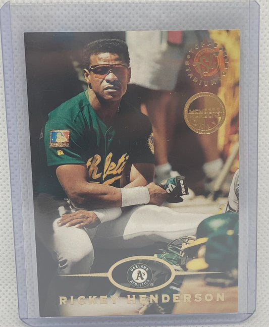 RICKY HENDERSON 1995 TOPPS STADIUM CLUB MEMBERS ONLY #415