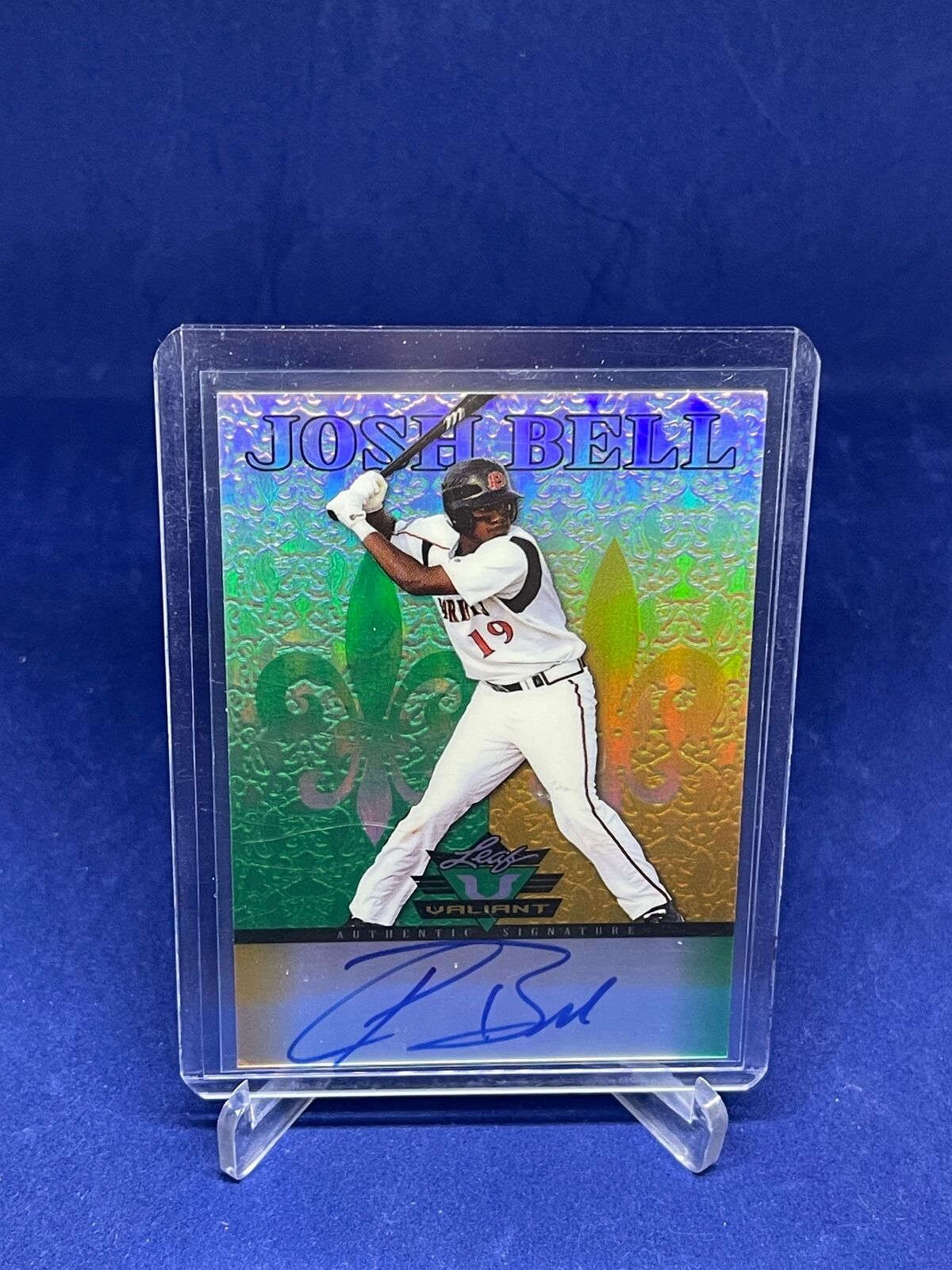 JOSH BELL 2012 LEAF VALIANT ON CARD AUTO PROSPECT