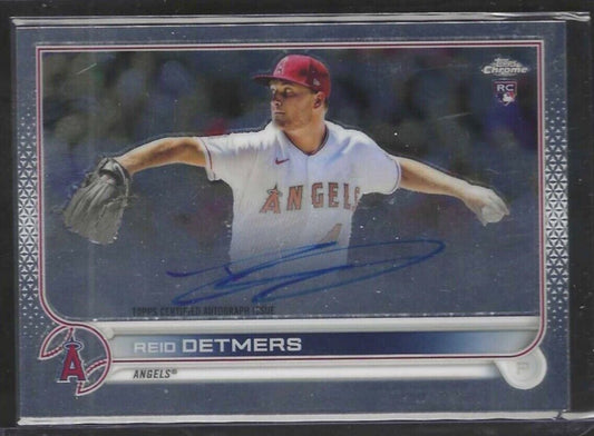 REID DETMERS 2022 TOPPS CHROME ON CARD ROOKIE AUTO RC #RA-RD