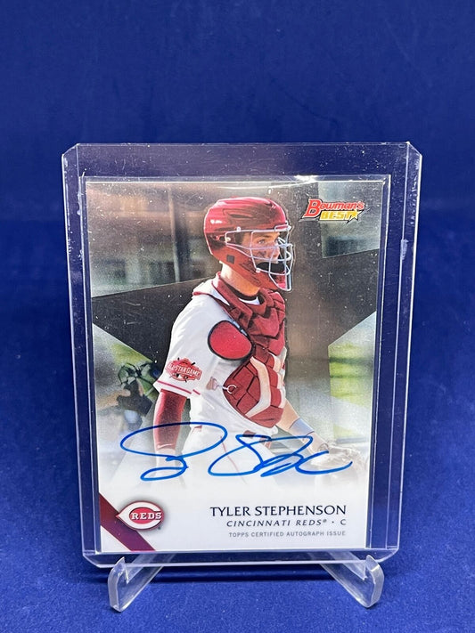 TYLER STEPHENSON 2015 BOWMANS BEST ON CARD AUTO PROSPECT