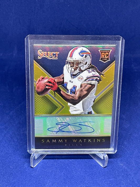 SAMMY WATKINS 2014 PANINI SELECT GOLD PRIZM ROOKIE AUTO RC #D 4/10