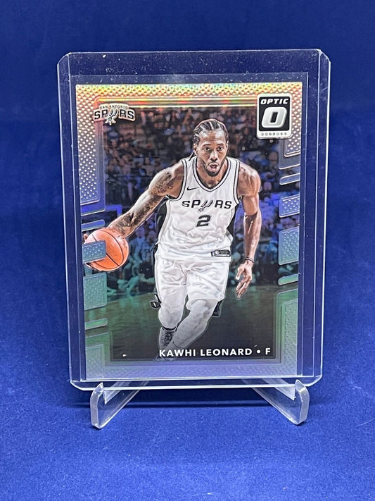 KAWHI LEONARD 2017-18 PANINI DONRUSS OPTIC SILVER PRIZM HOLO #134