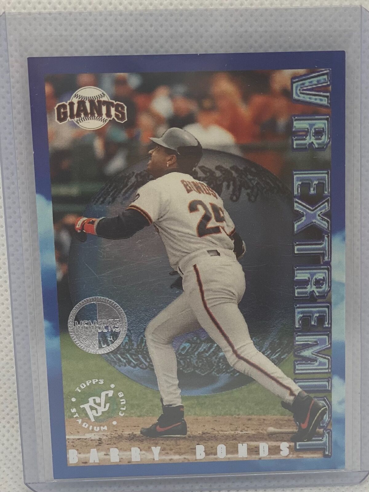 BARRY BONDS 1995 TOPPS STADIUM CLUB MEMBERS ONLY VR EXTREMIST #VRE7