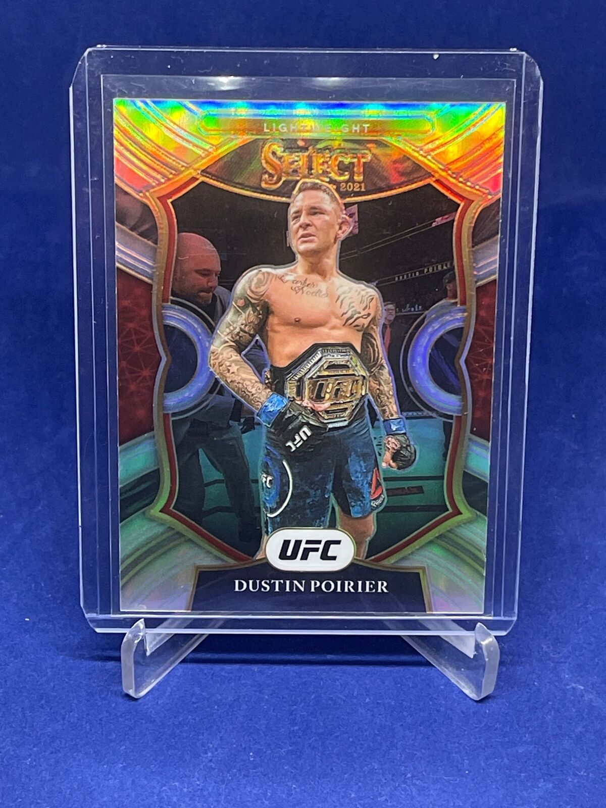 DUSTIN POIRIER 2021 PANINI SELECT UFC CONCOURSE SILVER PRIZM #72