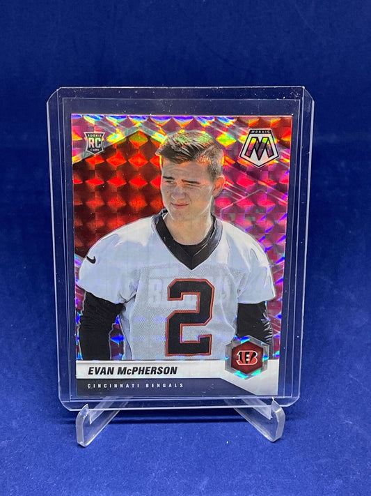 EVAN MCPHERSON 2021 PANINI MOSAIC PINK CAMO PRIZM ROOKIE RC #361