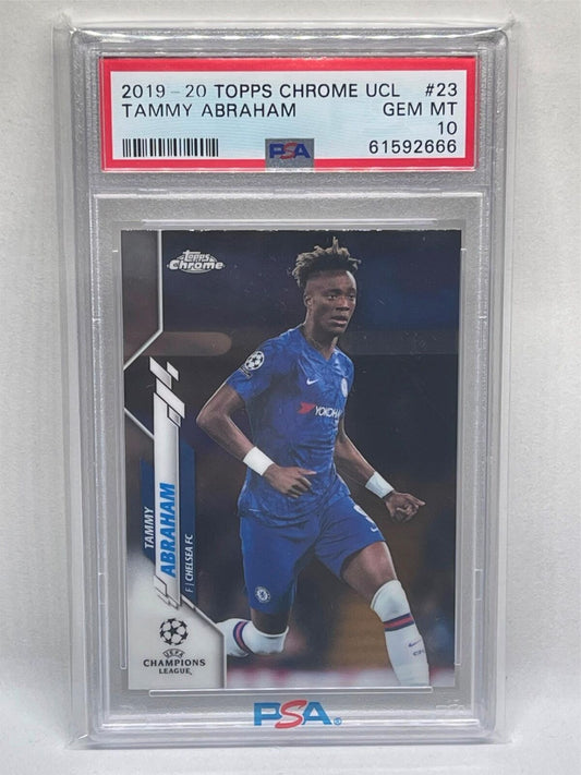 TAMMY ABRAHAM 2019-20 TOPPS CHROME UCL #23 ROOKIE RC PSA 10 GEM MINT