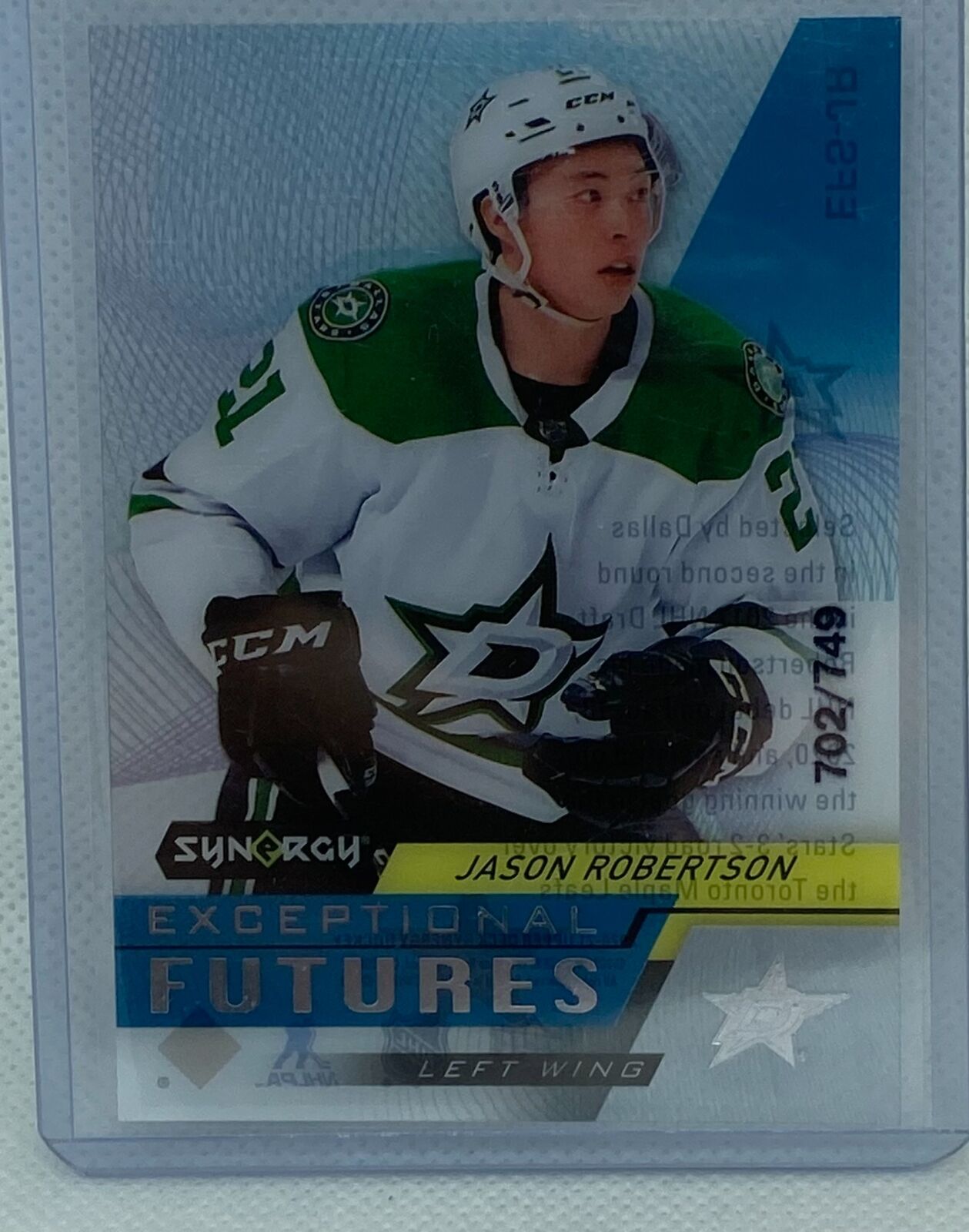 JASON ROBERTSON 2020-21 UPPER DECK SYNERGY EXCEPTIONAL FUTURES #D 702/749