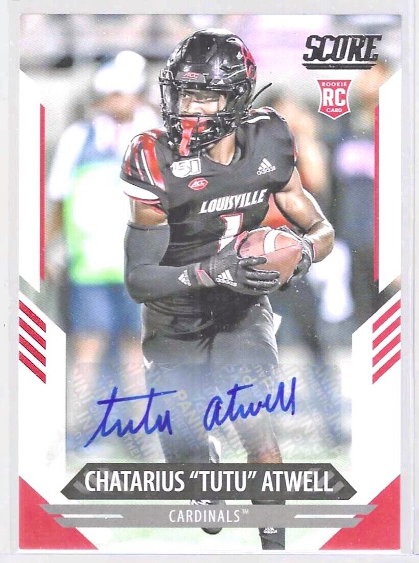 CHATARIUS "TUTU" ATWELL 2021 PANINI SCORE ROOKIE AUTO RC #336