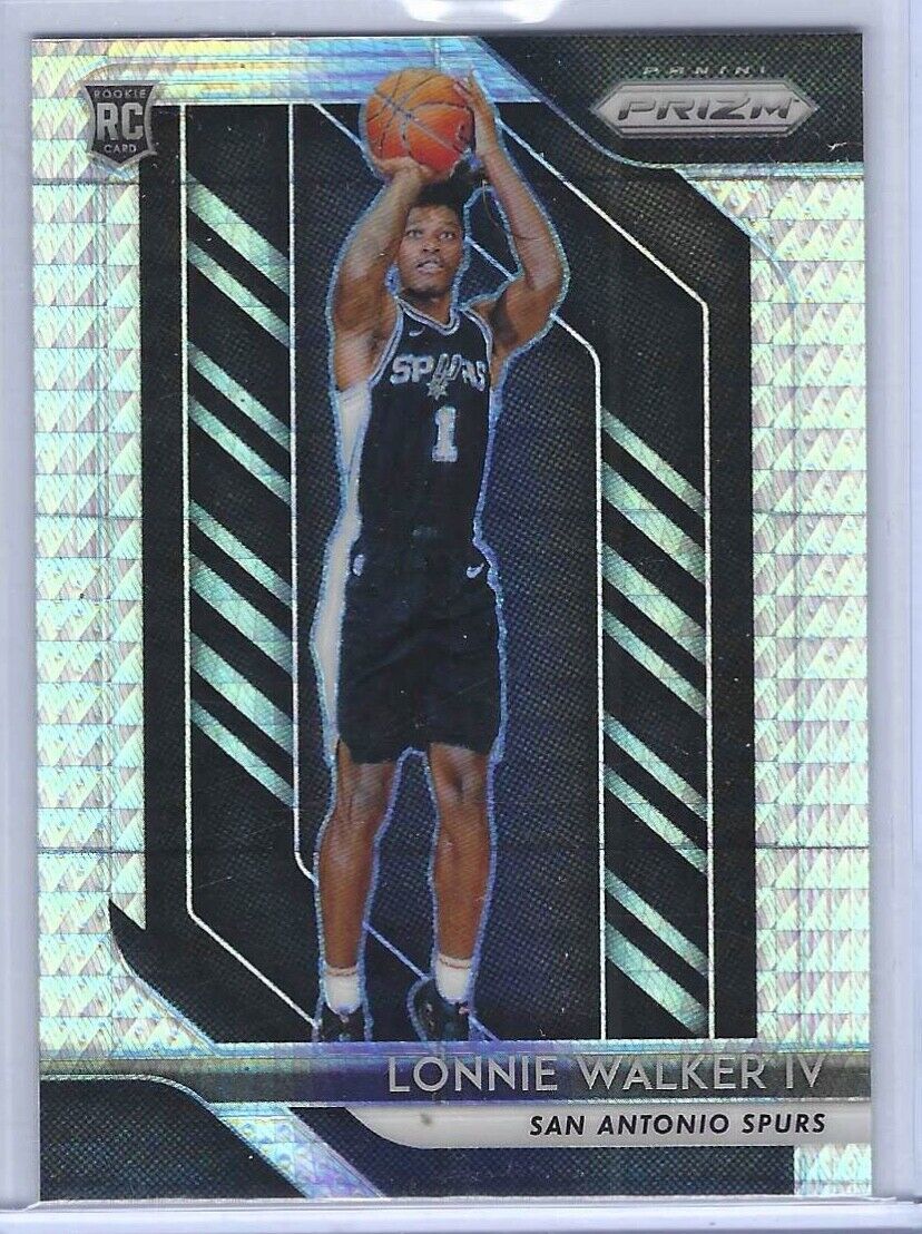 LONNIE WALKER IV 2018-19 PANINI PRIZM SILVER HYPER PRIZM ROOKIE RC #251