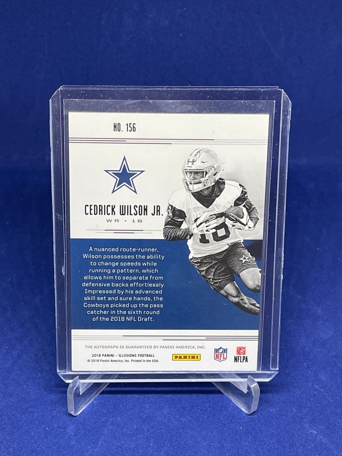 CEDRICK WILSON JR 2018 PANINI ILLUSIONS AUTO ROOKIE RC #D 53/199