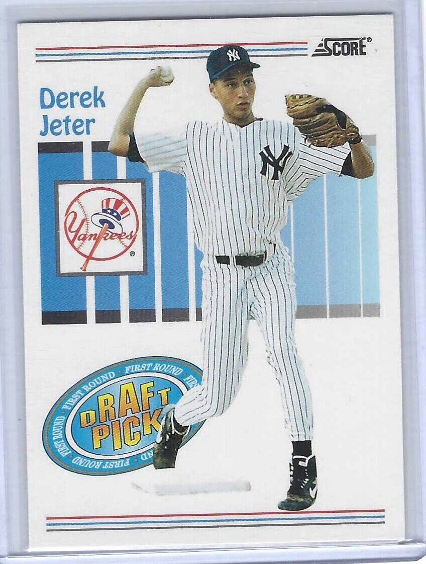 DEREK JETER 1993 SCORE FIRST ROUND DRAFT PICK ROOKIE RC #489